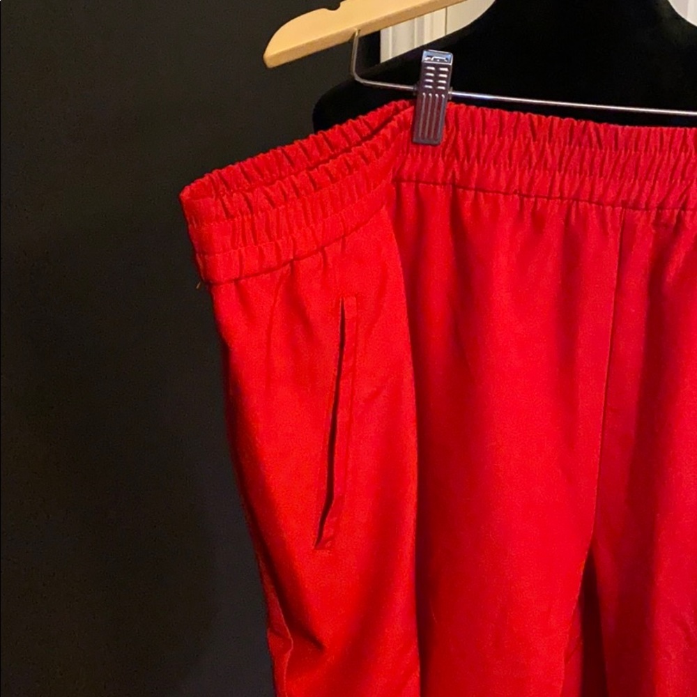 Sz 24 ELOQUII Red Elastic Pants